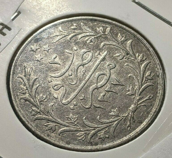 Egypt 1327 (1911) H Ù¡Ù£Ù¢Ù§-Ù£ 5 Qirsh KM# 308 Cleaned #161    4B