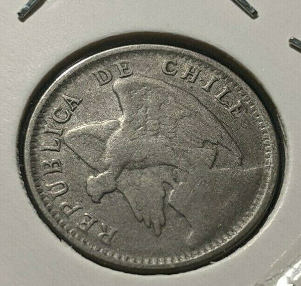Chile 1913 10 Centavos KM# 156.2a #1511