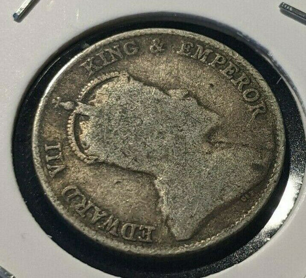 Ceylon 1902 25 Cents KM# 98 Residue #882