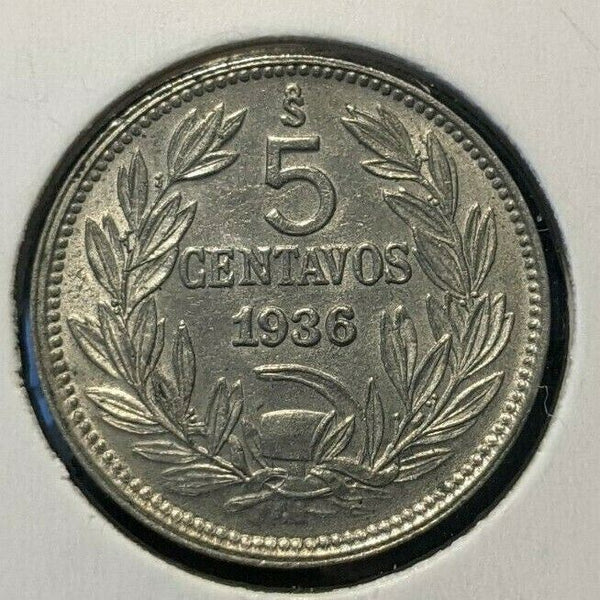 Chile 1936 5 Centavos KM# 165 #163