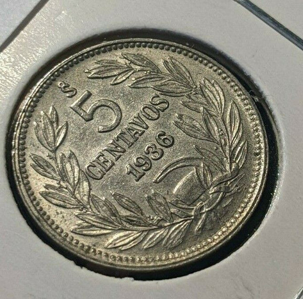 Chile 1936 5 Centavos KM# 165 #163