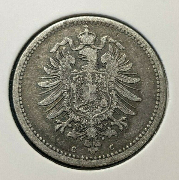 Germany Empire 1876 C 50 Pfennig KM# 6 Cleaned #036