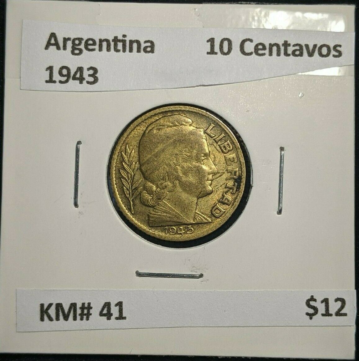 Argentina 1943 10 Centavos KM# 41 #065      4A