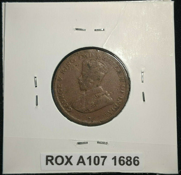 Ceylon 1923 Cent KM# 107 #1686