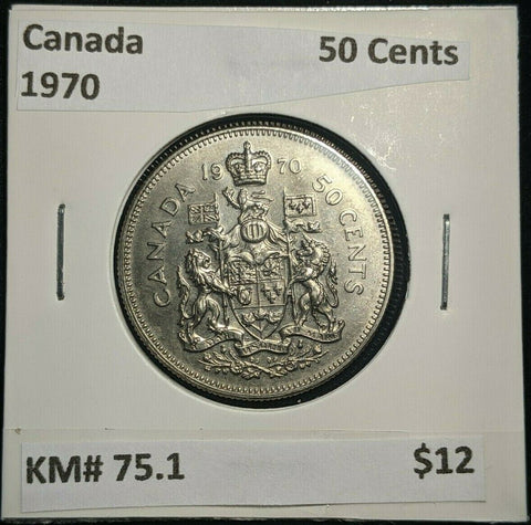 Canada 1970 50 Cents KM# 75.1 #1018