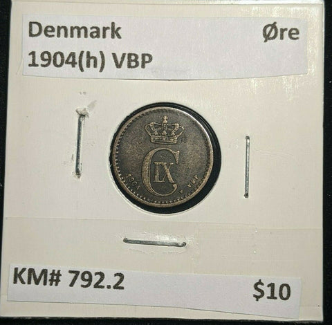 Denmark 1904 (h) VBP Ore KM# 792.2 #1490