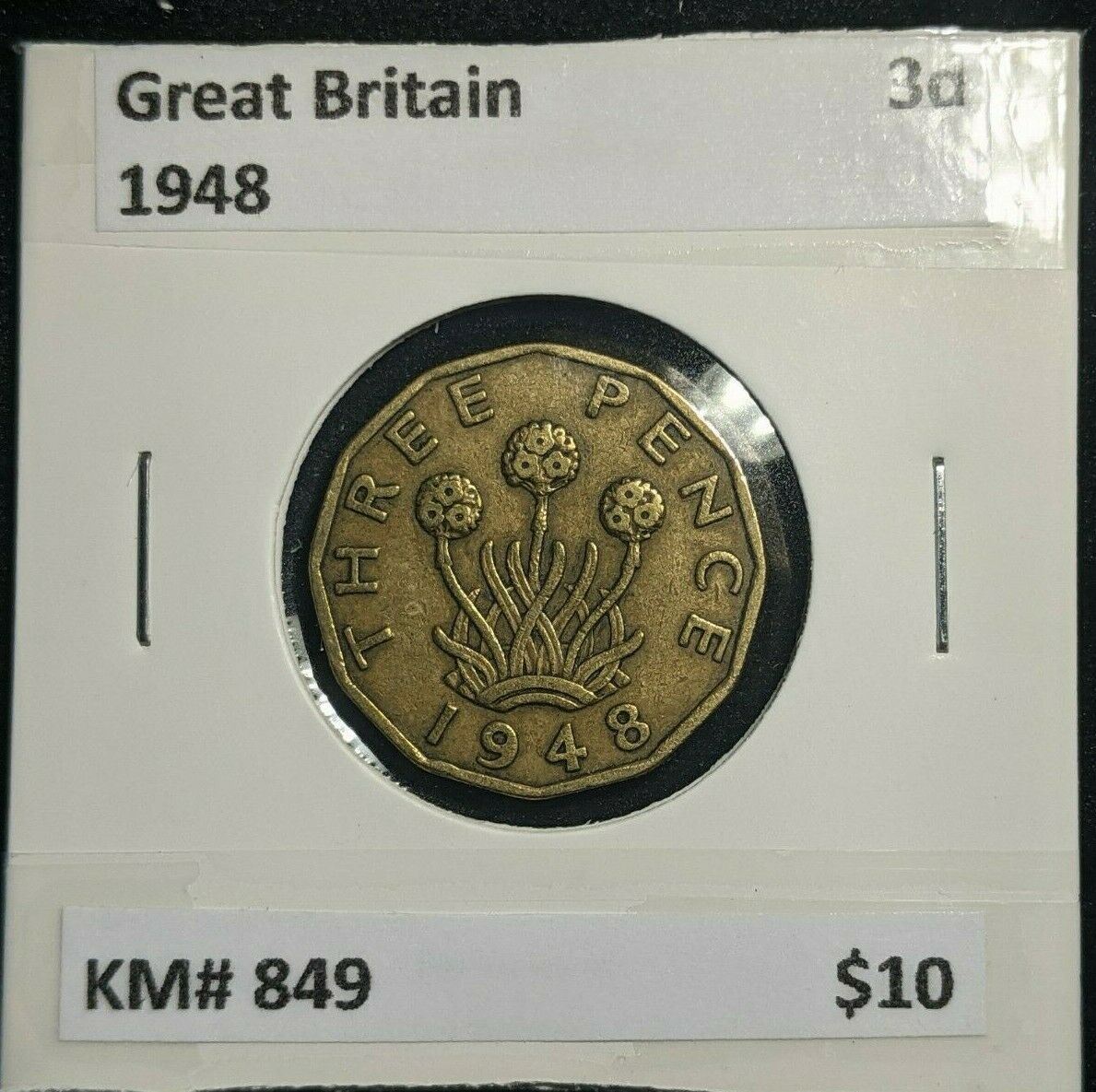 Great Britain 1948 3d Threepence KM# 849  #0069