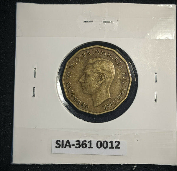 Great Britain 1937 3d Threepence KM# 849  #0012