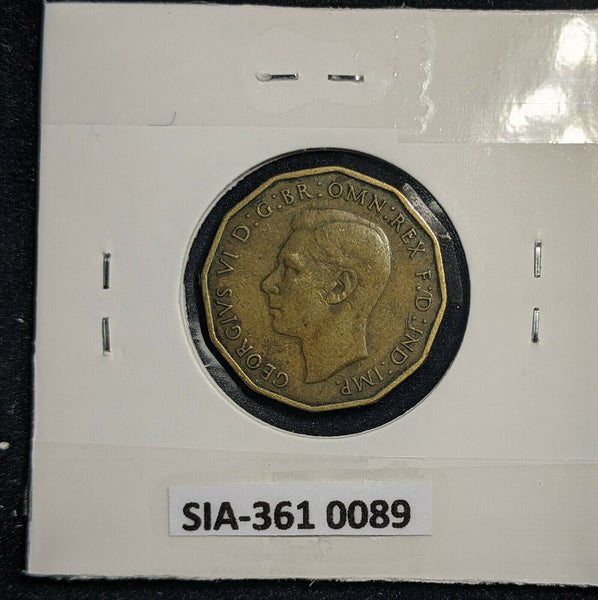 Great Britain 1937 3d Threepence KM# 849  #0089