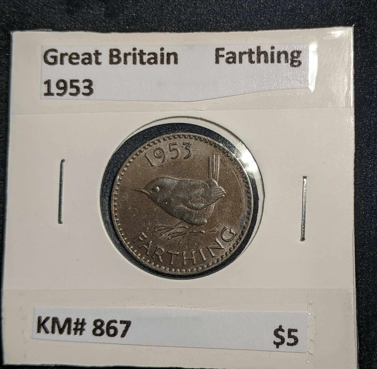Great Britain 1953 1/4d Farthing KM# 867    #301   #16A