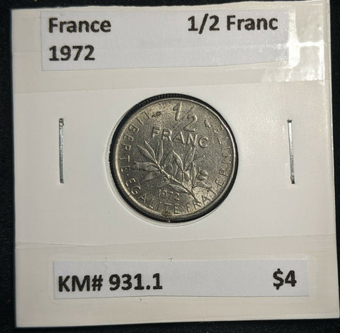 France 1973 1/2 Franc KM# 931.1 #626
