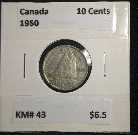 Canada 1950 Ten Cent KM# 43 #426  #9B