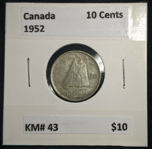 Canada 1952 Ten Cent KM# 43 #463  #9B