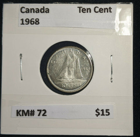 Canada 1968 Ten Cent KM# 72 #567