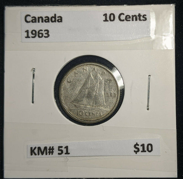 Canada 1963 Ten Cent KM# 51 #485