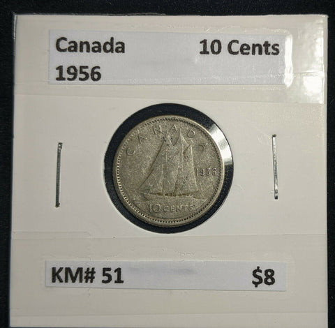 Canada 1956 Ten Cent KM# 51 #496