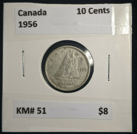 Canada 1956 Ten Cent KM# 51 #455