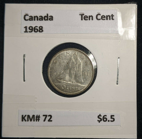 Canada 1968 Ten Cent KM# 72 #474