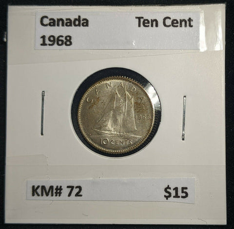 Canada 1968 Ten Cent KM# 72 #587