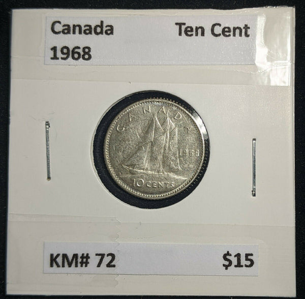 Canada 1968 Ten Cent KM# 72 #549