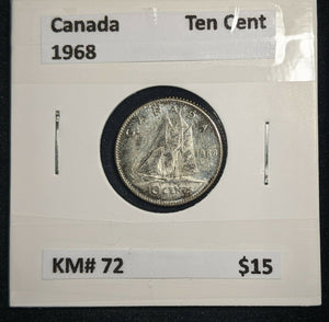 Canada 1968 Ten Cent KM# 72 #596
