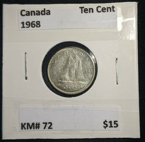 Canada 1968 Ten Cent KM# 72 #552