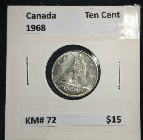 Canada 1968 Ten Cent KM# 72 #574