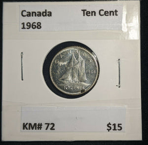 Canada 1968 Ten Cent KM# 72 #588