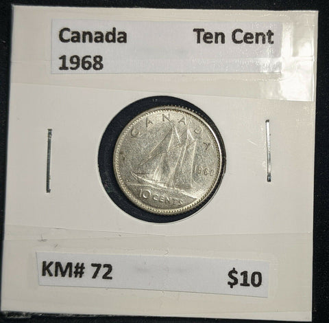 Canada 1968 Ten Cent KM# 72 #581