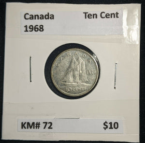 Canada 1968 Ten Cent KM# 72 #554