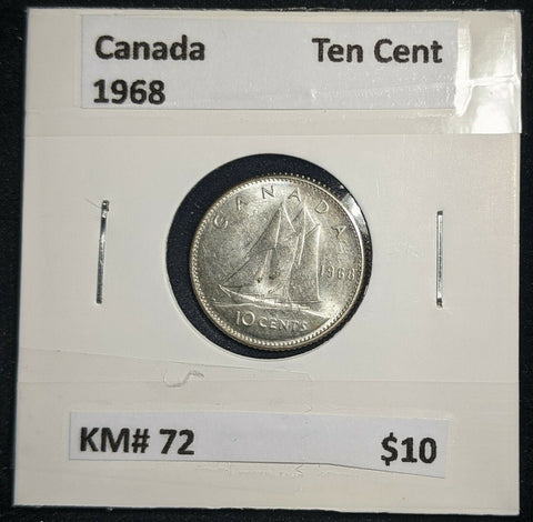 Canada 1968 Ten Cent KM# 72 #573