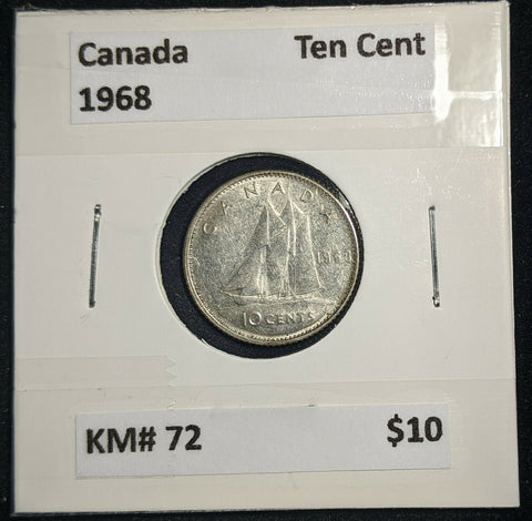 Canada 1968 Ten Cent KM# 72 #556