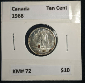 Canada 1968 Ten Cent KM# 72 #578