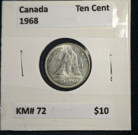 Canada 1968 Ten Cent KM# 72 #591
