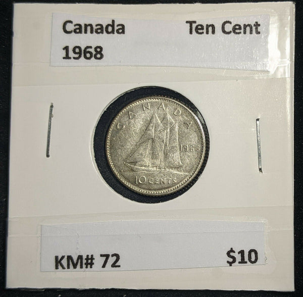 Canada 1968 Ten Cent KM# 72 #505