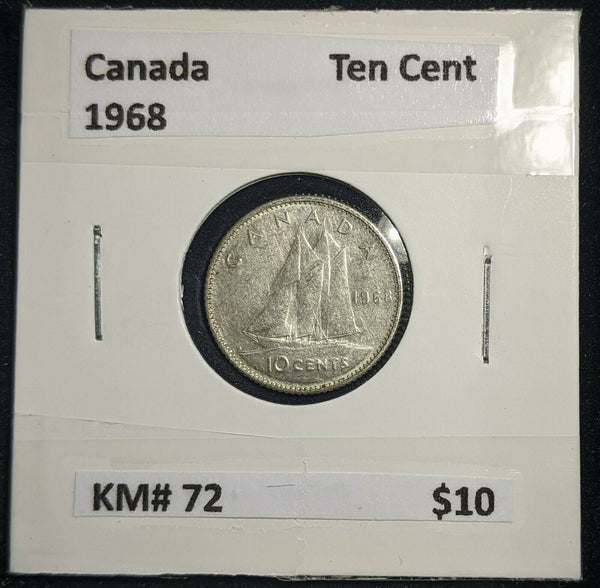 Canada 1968 Ten Cent KM# 72 #558