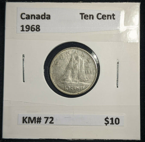 Canada 1968 Ten Cent KM# 72 #558