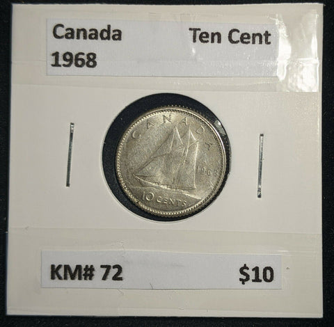 Canada 1968 Ten Cent KM# 72 #516