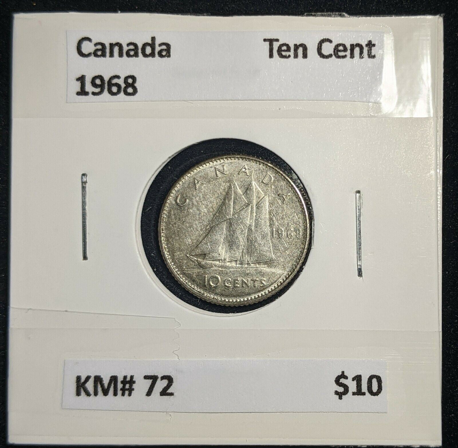 Canada 1968 Ten Cent KM# 72 #553