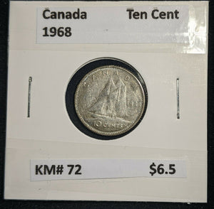 Canada 1968 Ten Cent KM# 72 #473
