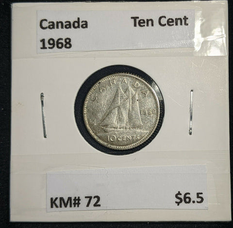 Canada 1968 Ten Cent KM# 72 #468