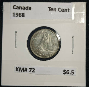 Canada 1968 Ten Cent KM# 72 #491