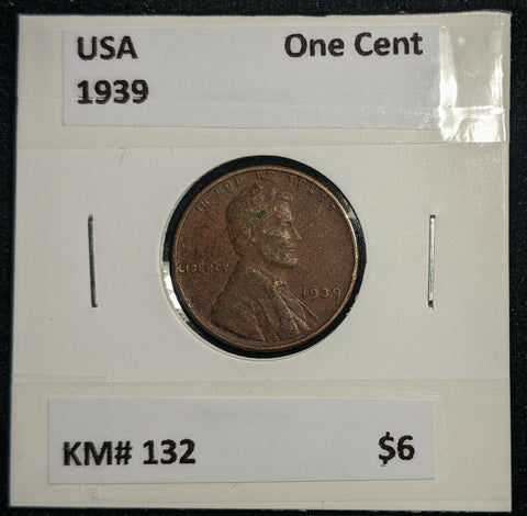 USA 1939 One Cent KM# 132 #308