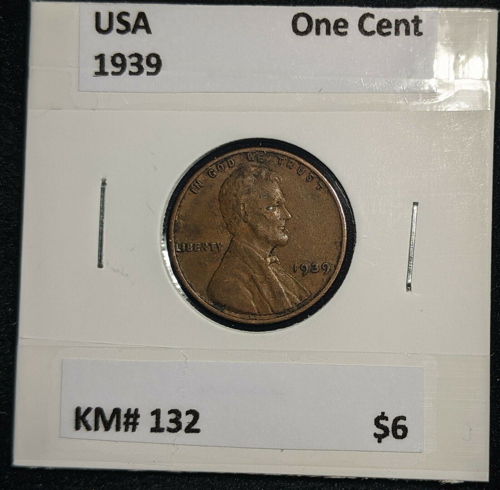 USA 1939 One Cent KM# 132 #377