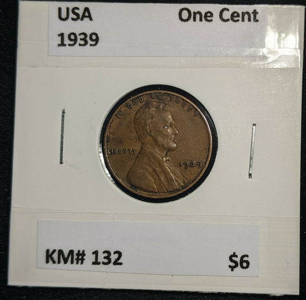 USA 1939 One Cent KM# 132 #377