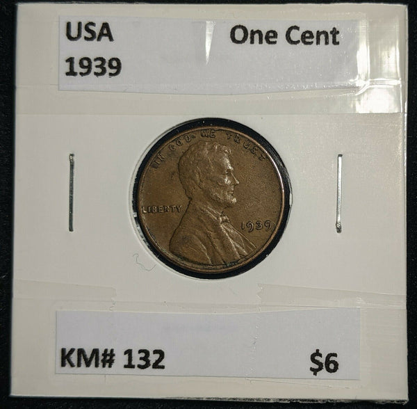 USA 1939 One Cent KM# 132 #334