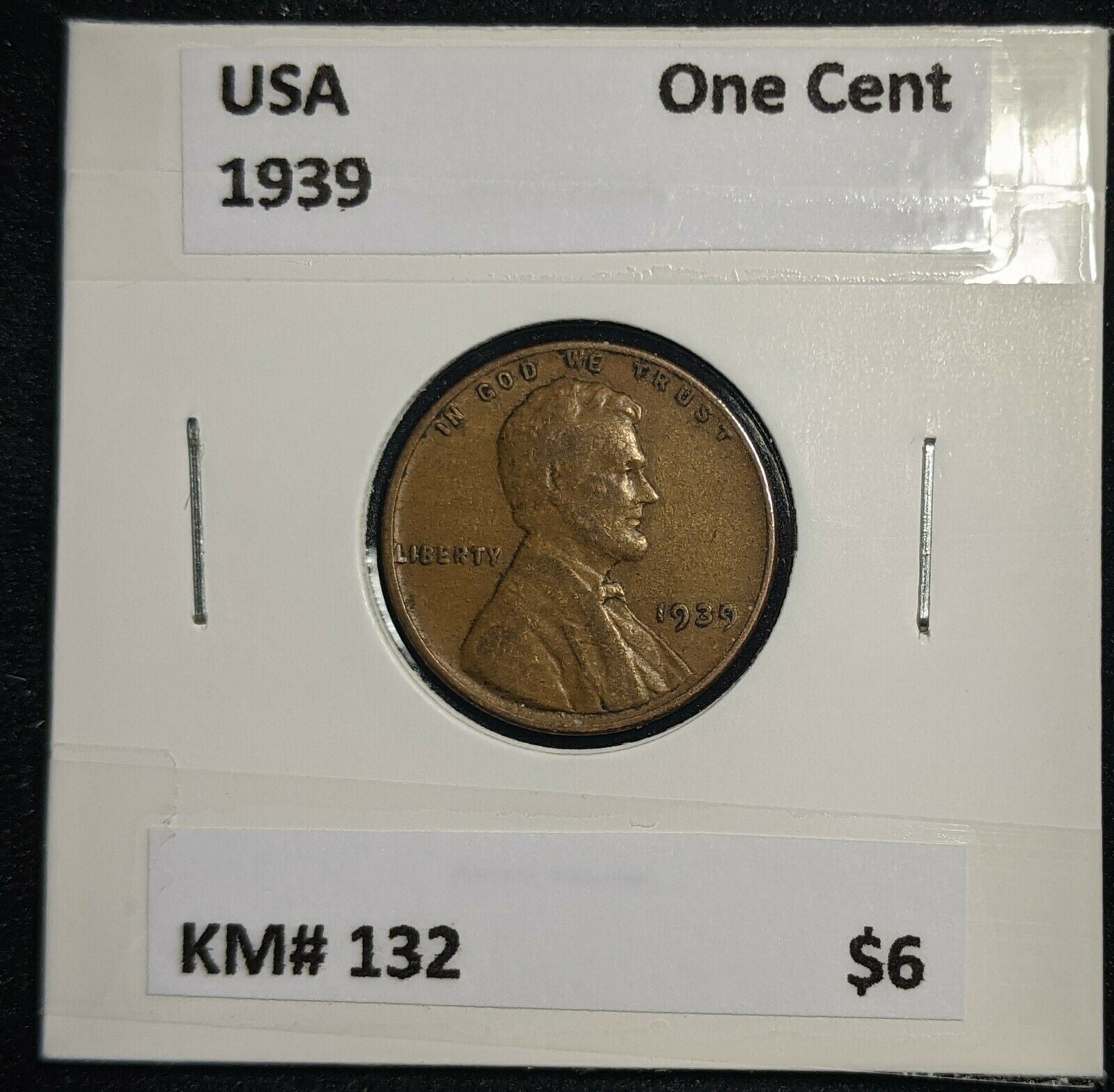 USA 1939 One Cent KM# 132 #361