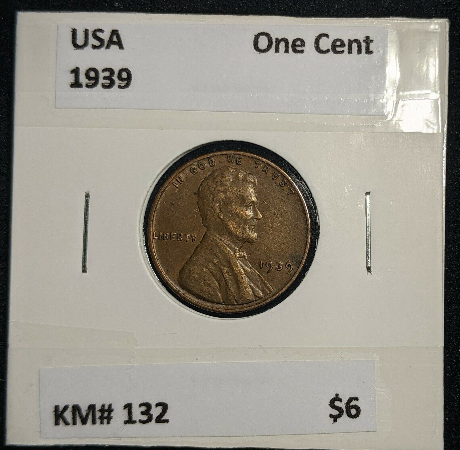 USA 1939 One Cent KM# 132 #370