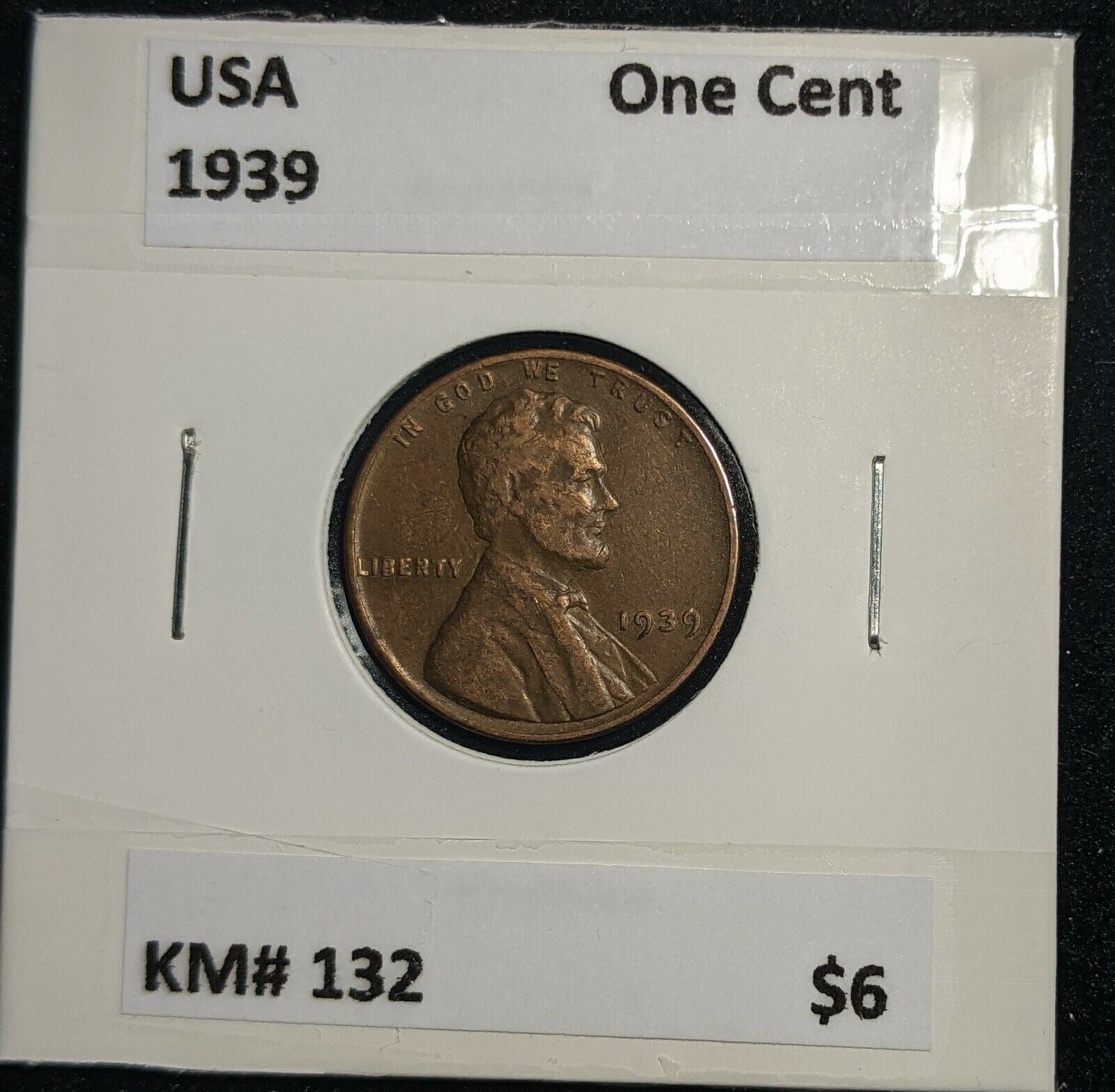 USA 1939 One Cent KM# 132 #350