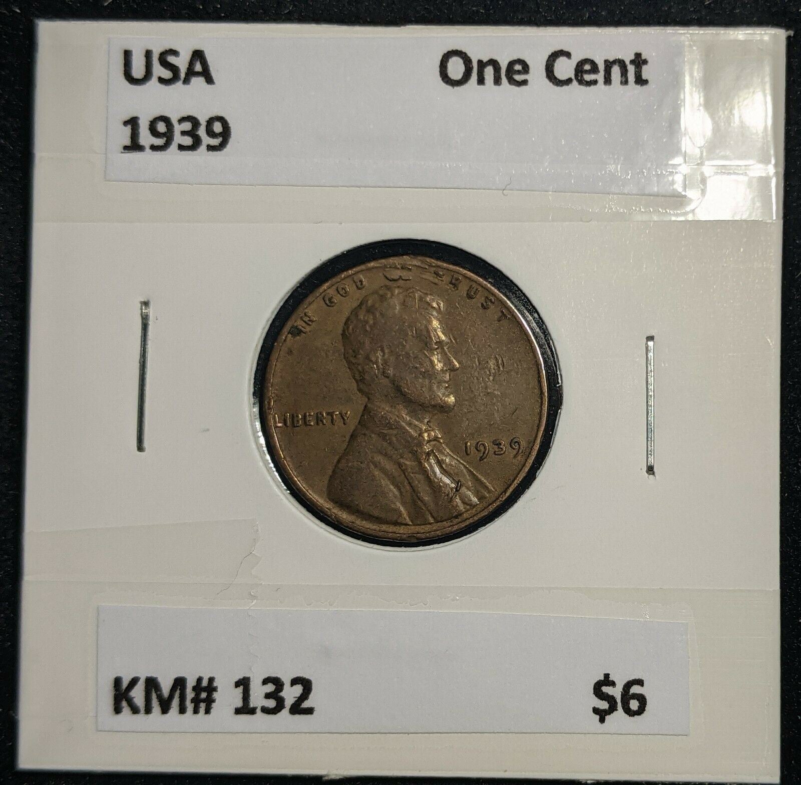USA 1939 One Cent KM# 132 #312